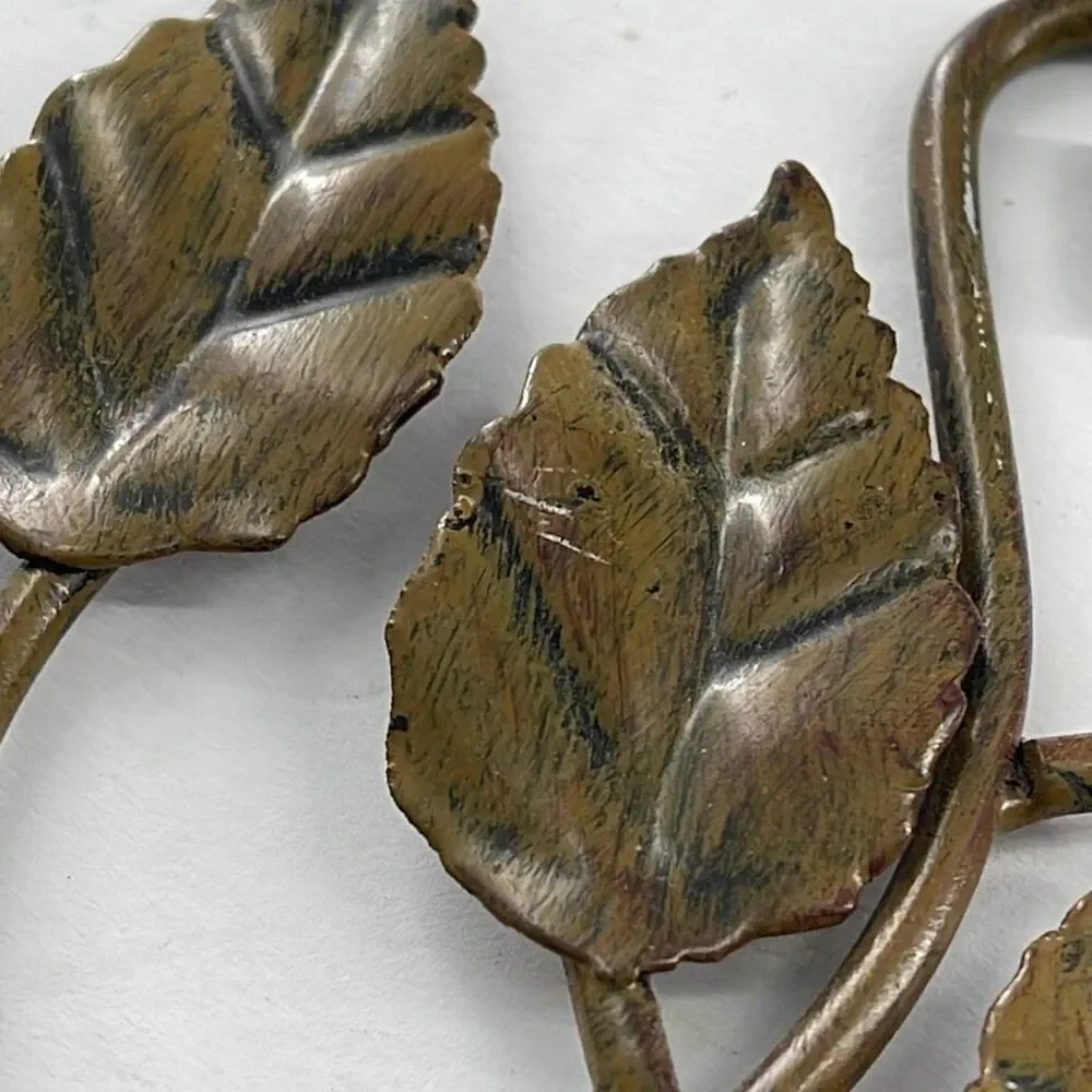 Vintage Set of two metal sconce tea light holders